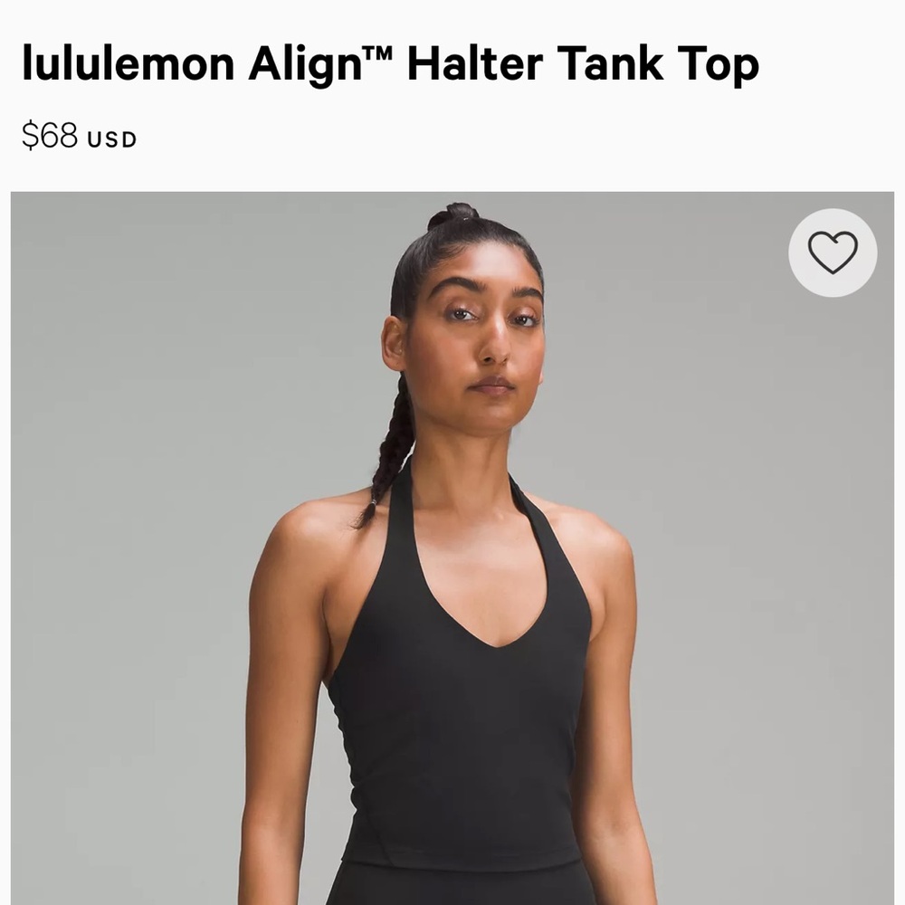 Lululemon Align Halter Top Black